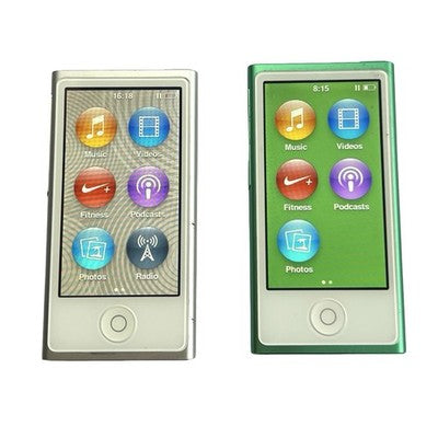 2x Apple iPod Nano 7th Gen 16GB A1446 Silver Green MP3 Players Please Read