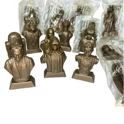 17x Star Wars Episode I Kellogg’s Bust Collection Job Lot Sealed & Loose 1999