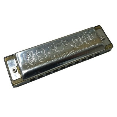 Vintage Hohner Big River Harp MS 10 Hole Harmonica Germany with Case