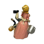 Vintage Minnie Maria Miniatures Jack & Jill Pewter Thimble Hand Painted - back view