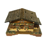 Vintage Japanese Chalet Music Jewellery Box Ballerina Dancing Doll Japan