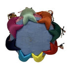 Vintage Chinese Silk Pin Cushion Asian Cloth Dolls Sewing Quilting Holder