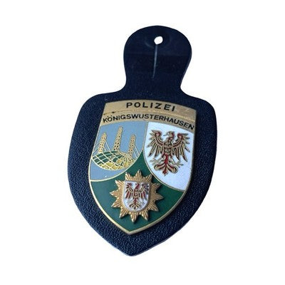 German Polizei Königs Wusterhausen Brandenburg Police Breast Badge Insignia