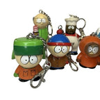 7x Vintage South Park Keychain Figures 1998 Kenny Chef Mr Garrison PVC Bundle