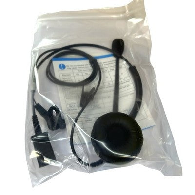 Call Centre Headset Mono Telephone Headset w Adapter Lead Boxed New
