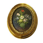 Set 4 Vintage Italian Floral Miniature Paintings R Rosini Gilt Framed Italy