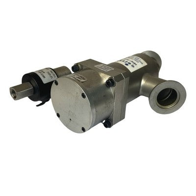 MKS HPS Vacuum Angle Valve Assembly Solenoid KF Flange 12VDC B3113-S31