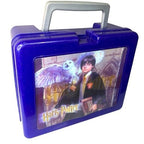 Vintage Harry Potter Lenticular Lunch Box Blue Metal Tin Holographic Case