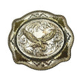 Montana Silversmiths Silver Plate Eagle Western Cowboy Belt Buckle USA