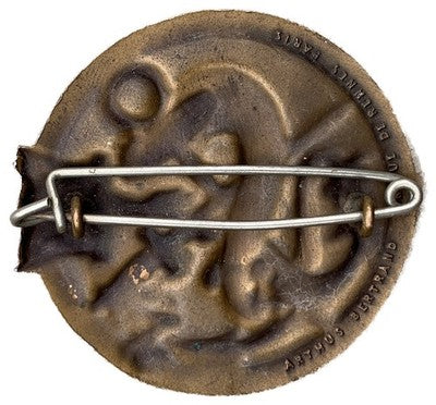 Vintage French Naval Commando Ouragan Bronze Badge Indochina War Arthus Bertrand