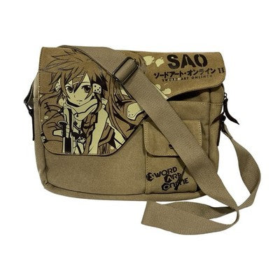 Sword Art Online SAO Kirito Asuna Canvas Shoulder Bag Messenger Shoulder Satchel