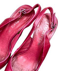 Moda In Pelle Caterpilla Hot Pink Slingback Heels UK 5 EU 39 Boxed Magenta
