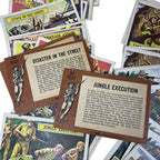 1965 A&BC Battle WWII Trading Cards 30 Card Lot 17 Different UK Gum - back view