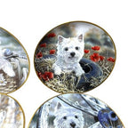 9x Danbury Mint Westies Plates Paul Doyle West Highland Terrier Dogs
