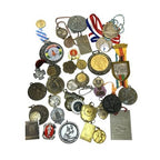 Vintage Sports Medals Job Lot Athletics Cycling Football Award Fobs European