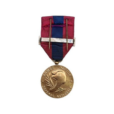 French Médaille de la Défense Nationale Bronze TRANSMISSIONS Clasp Signal Medal