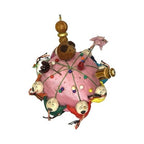 Vintage Chinese Silk Pin Cushion Asian Cloth Dolls Sewing Quilting Holder