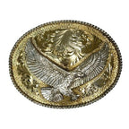 Montana Silversmiths 24 Gold Electro Plate Eagle Western Cowboy Belt Buckle