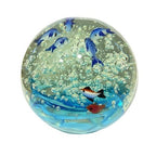 Large Studio Art Glass Aquarium Fish Paperweight Bubble Glass Sculpture 2.2kg