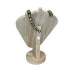 Vintage Carved Bone Horn Bead Necklace Tribal Boho Ethnic Statement Jewellery