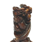 Vintage Chinese Carved Stone Dragon Seal Chop Stamp Seal Script Scholar’s Art - detail view