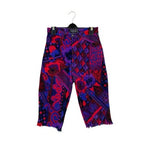 Gianni Versace Jeans Couture Baroque Print Denim Shorts W29 Knee Length Vintage