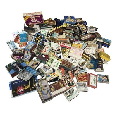 184 Vintage Matchboxes Job Lot Souvenir Hotel Travel Advertising Labels Ephemera — view 1