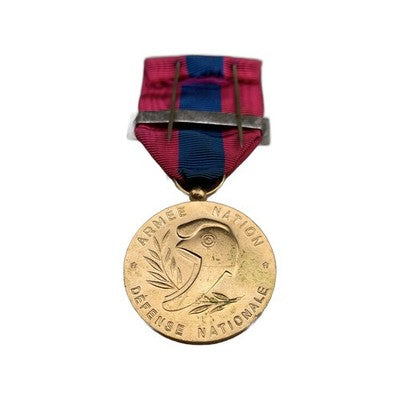 French Médaille de la Défense Nationale Bronze TRANSMISSIONS Clasp Signal Medal