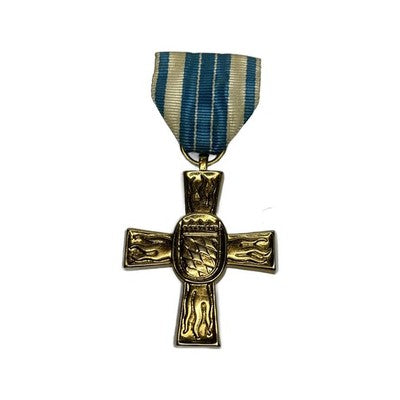 German Bavarian Fire Service Merit Cross 1955 Feuerlöschwesen Medal Gilt Pin