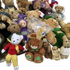 40+ Vintage Teddy Bear & Soft Toy Job Lot Harrods Rupert Teletubbies Boyds Toys