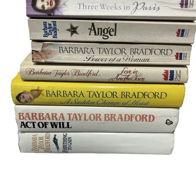 Barbara Taylor Bradford Book Bundle 8 Mixed Paperback Hardback Romance Novels — view 2