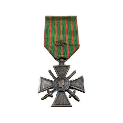 French Croix de Guerre 1914-1918 WW1 War Cross Bronze Star Citation Medal Origin