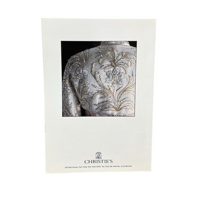 Christie’s 1997 Princess Diana Dresses Auction Catalogue Results Insert - detail view