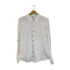 Carhartt Long Sleeve Polo Shirt Beige Cotton Workwear Top Unisex Medium Vintage