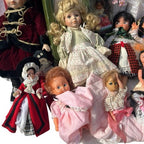 32x Vintage Doll Job Lot Porcelain Costume Souvenir Boxed Dolls