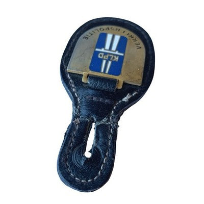 Dutch KLPD Verkeerspolitie Traffic Police Badge Netherlands Leather Hanger