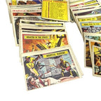 1965 A&BC Battle WWII Trading Cards 63/73 Near Complete Set UK Gum - side view