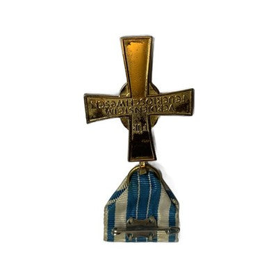 German Bavarian Fire Service Merit Cross 1955 Feuerlöschwesen Medal Gilt Pin