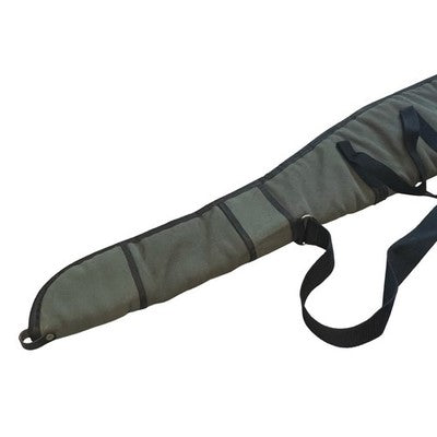 50" 128cm Padded Rifle Shotgun Gun Slip Case Fleece Lined Green Shoulder Strap — view 2
