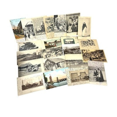 Antique Postcard Lot Egypt Jerusalem Bethlehem Madagascar Ethnographic Orient — view 1
