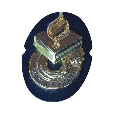 Dutch Politie Gelderland Midden Police Brevet Breast Badge Netherlands Insignia