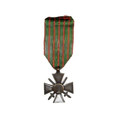 French Croix de Guerre 1914-1918 WW1 War Cross Bronze Star Citation Medal Origin