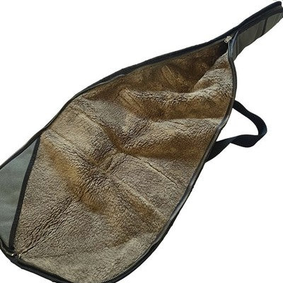 50" 128cm Padded Rifle Shotgun Gun Slip Case Fleece Lined Green Shoulder Strap