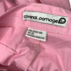 Criminal Damage Kids Cargo Pants Light Pink Lattice Style Y2K BNWT Waist 25"