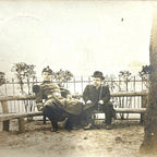 1908 French RPPC Soldier Little Person Gentleman Military Real Photo Postcard