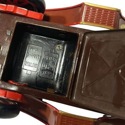 Century 1901 Old Timer Car Tin Toy Battery Operated Japan Driver Figure Vintage