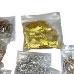 Bundles of Jewellery Making Pendants & Charms - Unused Hearts Leaves Star Signs