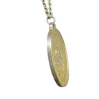 Vintage Sterling Silver Commemorative Necklace Case Queen Mother HM Elizabeth