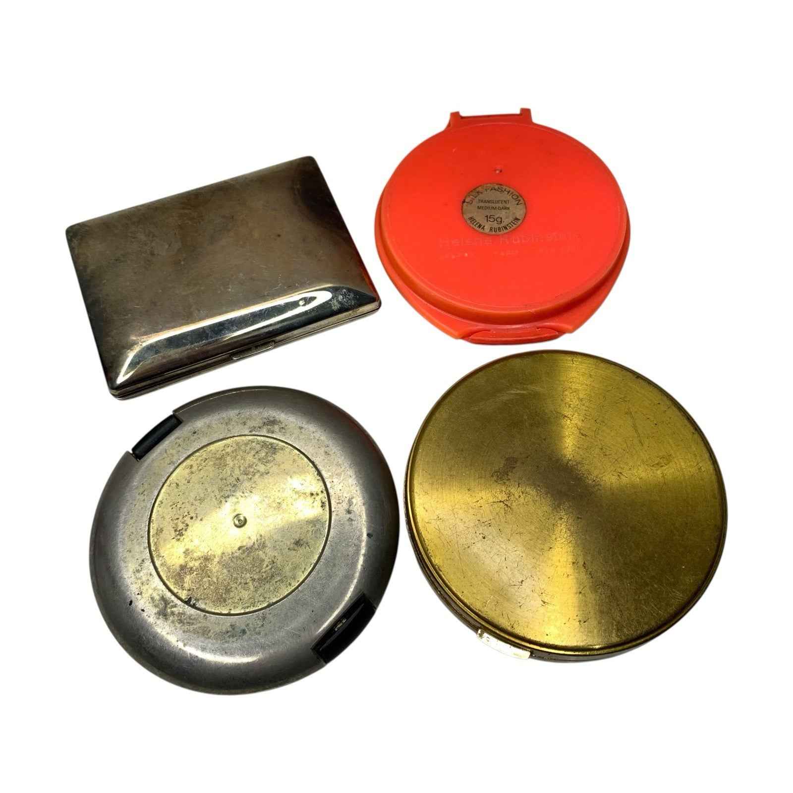Bundle 4x Vintage Compact Mirrors & Powder Foundations Helena Rubinstein Mix