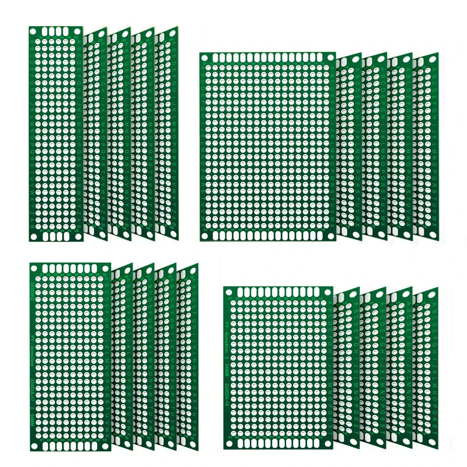 20pcs/lot Double Side Prototype Diy Universal Printed Circuit PCB Board Protoboa Printed Circuit Boards (PCBs) by TheVoyageBird